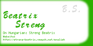 beatrix streng business card